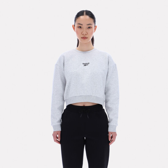 Buzo Reebok Hazel Cropped Gris