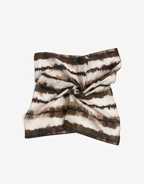 Pañuelos Raso Algodón Pañuelo Tipo Batik Con Bordado De Lentejuelas - Combinacion Multicolor