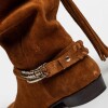 Bota Caña Media Amazonia En Cuero Gamuzado Cuoio