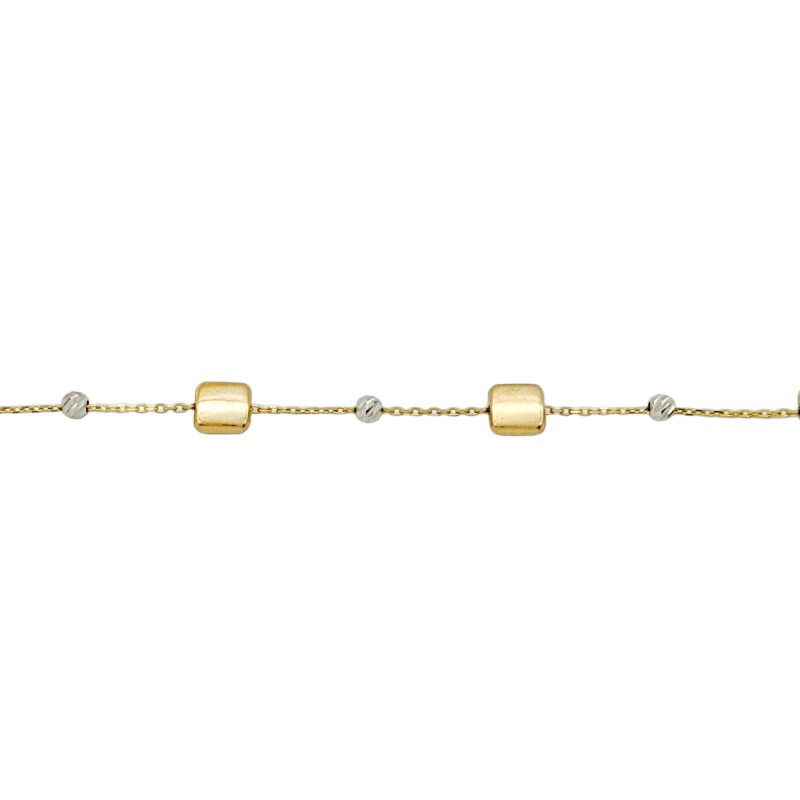 Pulsera Cuadrados-Oro bajo-Sin Piedra-PU8069 sinpiedra