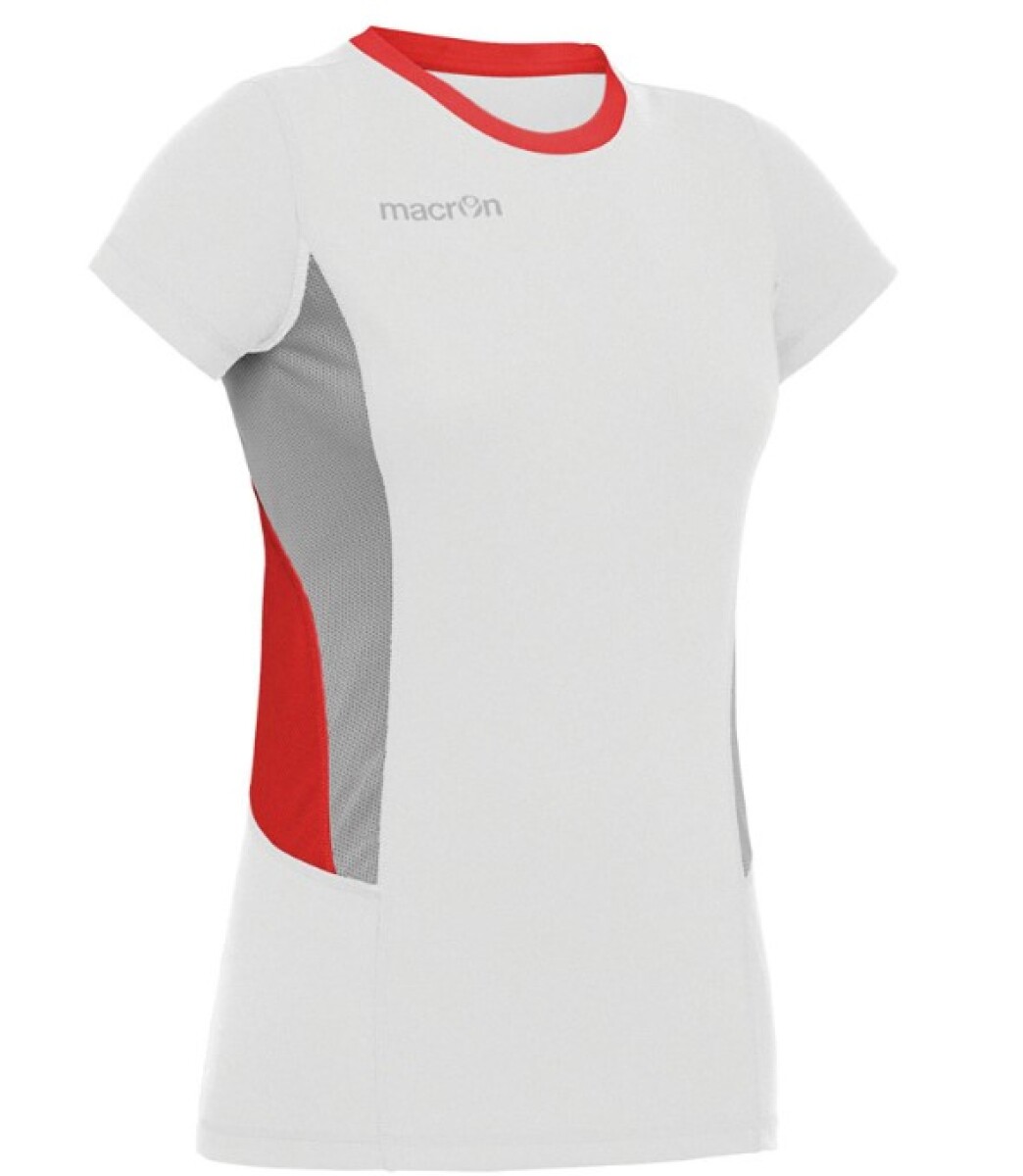 REMERA DEPORTIVA PARA DAMA IRENE - BLANCO/ROJO 