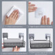 Estante Organizador Baño Ducha Metal Adhesivo Pared Estante Organizador Baño Ducha Metal Adhesivo Pared