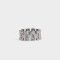 Anillos Medianos y Grandes De metal Anillo De Metal Bold - Plateado