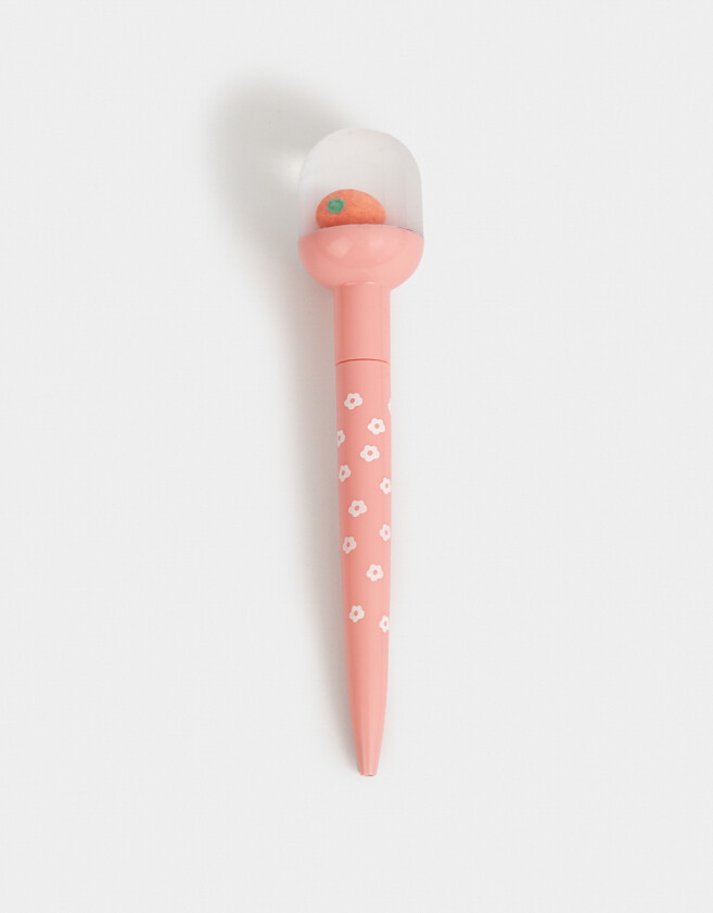Lapices y Lapiceras Foodie Lapicera Con Topper Frutilla - Rosa Chicle