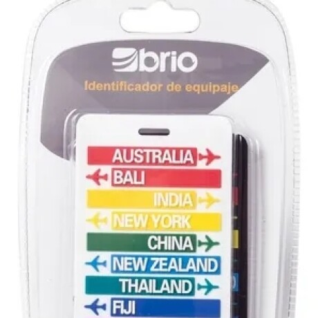 Set De 2 Identificadores De Valijas/maletas brio para viaje Destinos