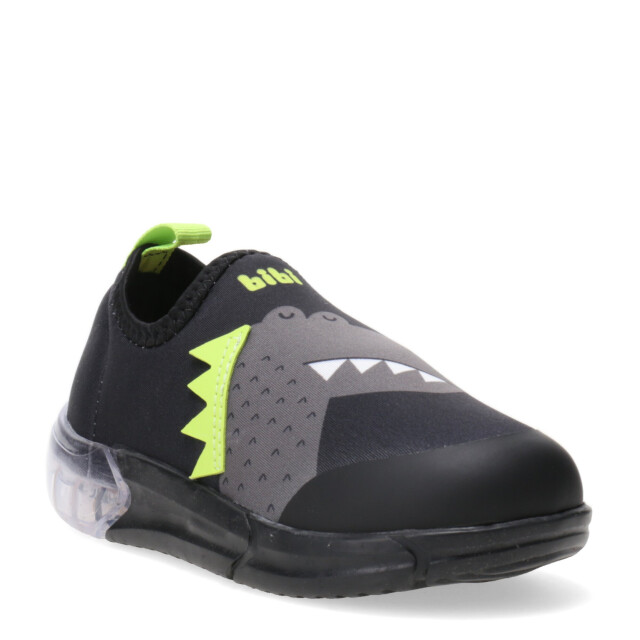 Championes Infantiles Bibi Space Wave 3.0 DINO Luces Negro