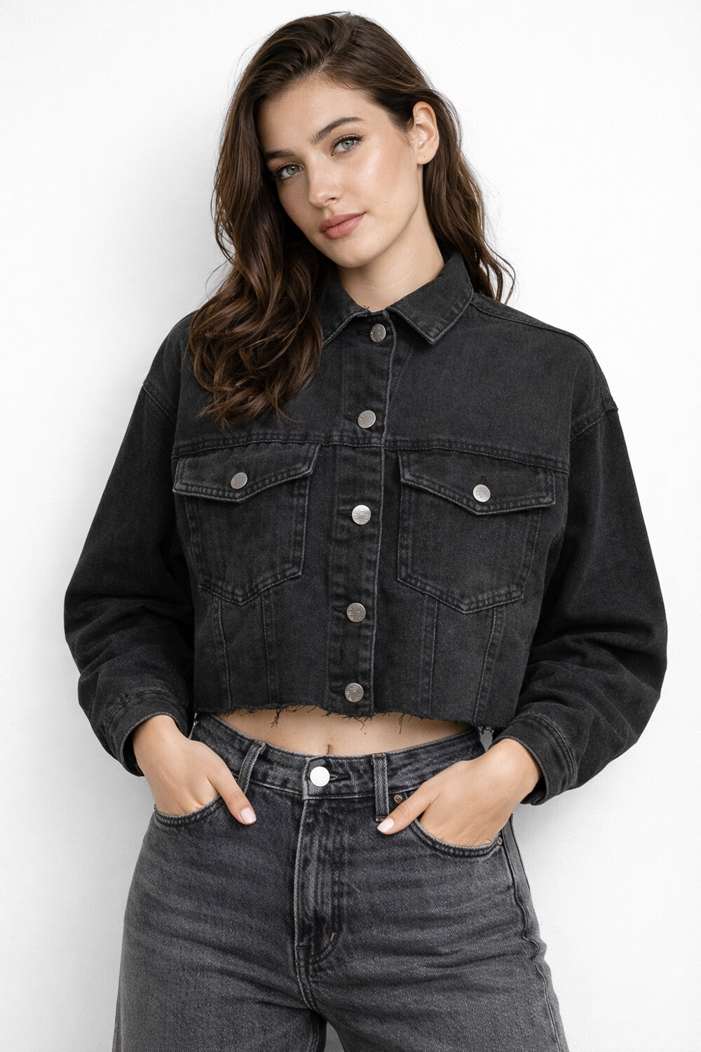 Campera Carto Gris Oscuro