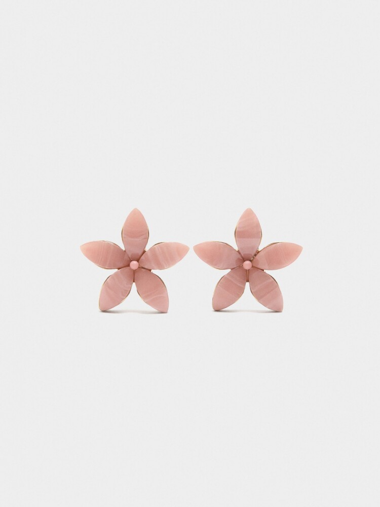 Pendientes De Flor violeta