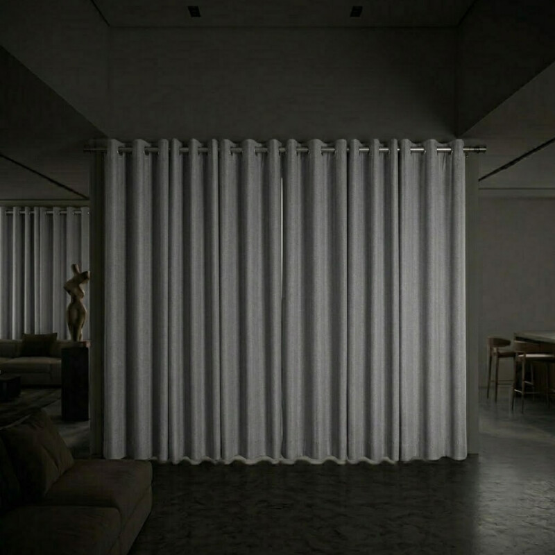 Cortina 100% Blackout set 4 paños 135 x 220 GRIS