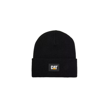 Gorro Caterpillar Label Cuff Beanie - Black Black