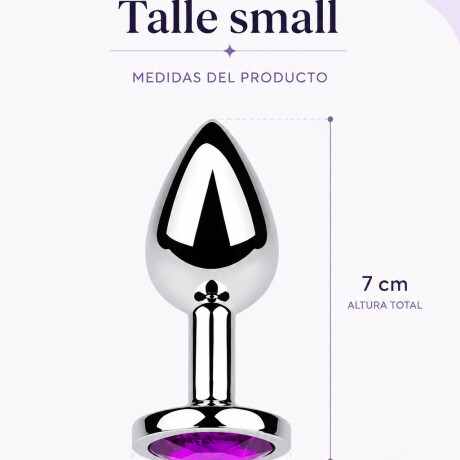 Plug Anal De Acero Con Rubí Redondo Small Plug Anal De Acero Con Rubí Redondo Small