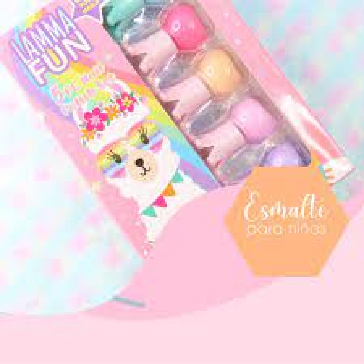 Esmaltes infantiles x5 colores 