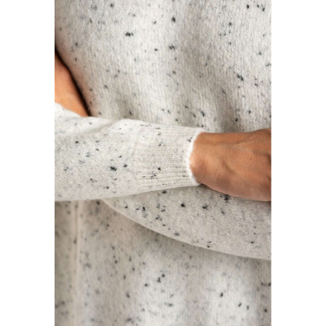 Sweater Bouttonne Gris Melange