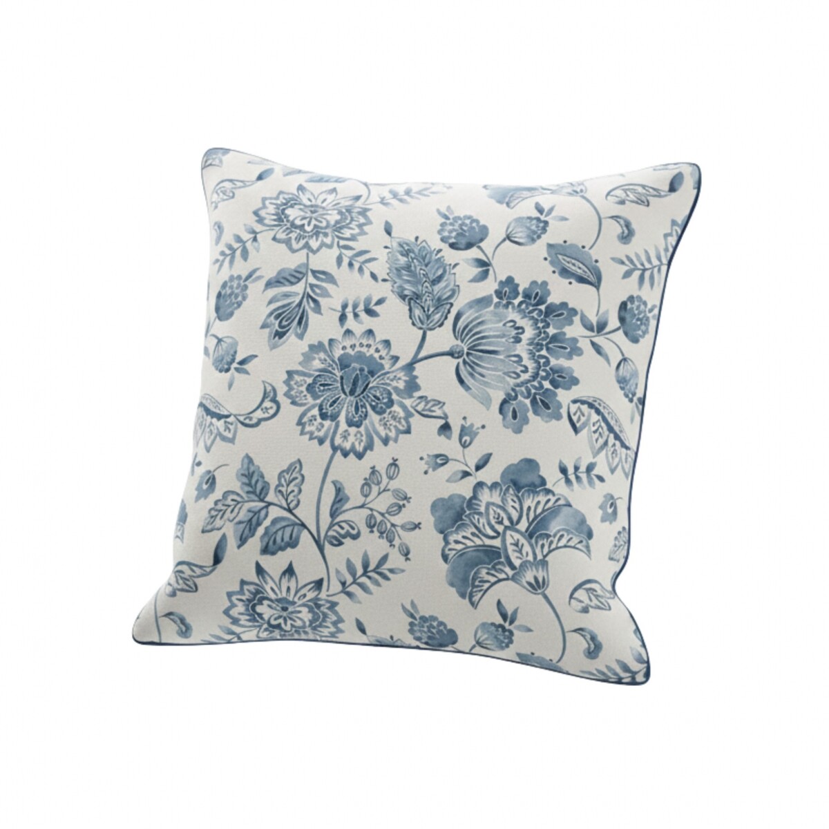 Almohadón 40x40 cm - Pilar - Flores Azules 