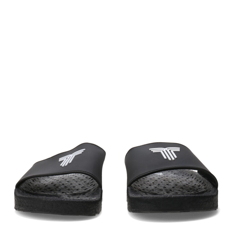 Sandalias Unisex Tiffosi Boots Slide Negro - Blanco