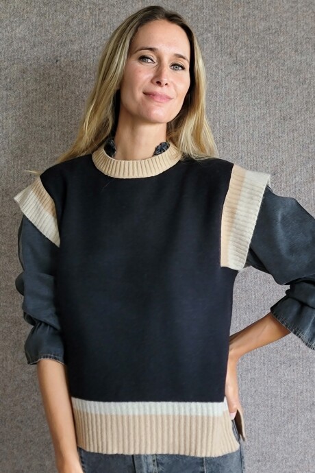 Chaleco Nórdico Lambswool Negro