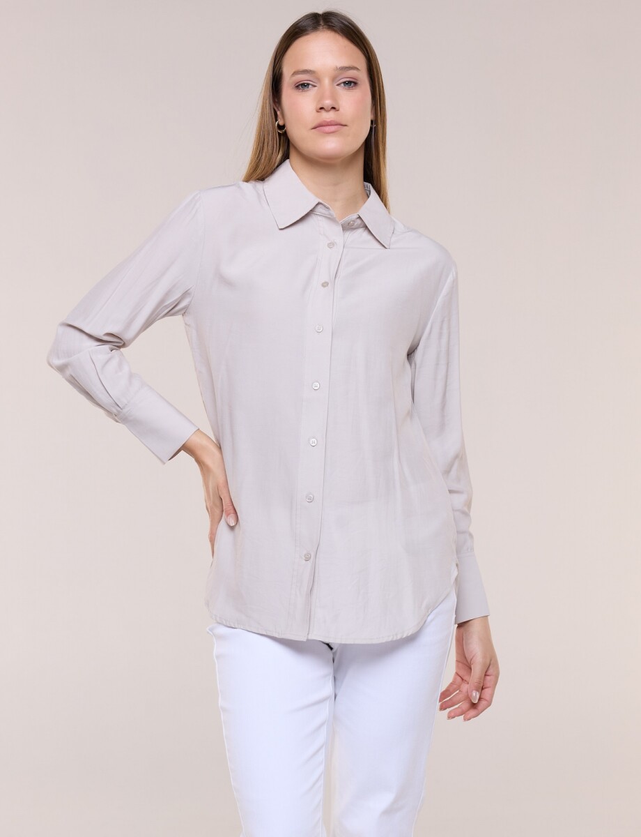 Camisa Casual - Beige Claro 