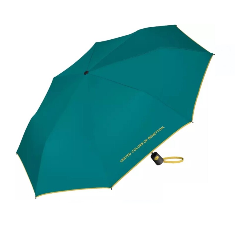 Umbrella Mini Ac Fanfare Green Benetton BENETTON UMBRELLA MINI AC FANFARE GREEN