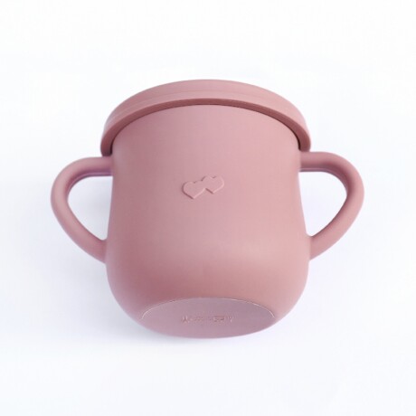 Tupper Taza Infantil Irrompible de Silicona con Asas p/Snaks Rosa