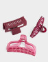 Broches Sets Set por 3 Set De Broches Combinados - Rojo Cereza