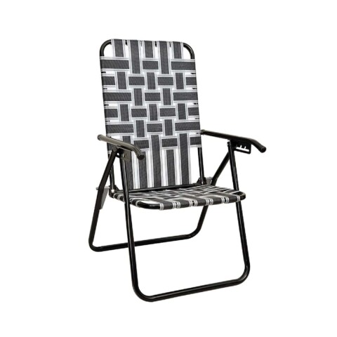 Reposera plegable portátil Descansar 80042 color gris negro Reposera Plegable Portátil Descansar 80042 Color Gris Negro