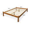 CAMA 2 PLAZAS TURCA PINO LUSTRE CERA CON COLCHÓN DOMUS(Pausado) Cama 2 Plazas Turca Pino Lustre Cera Con Colchón Domus(pausado)