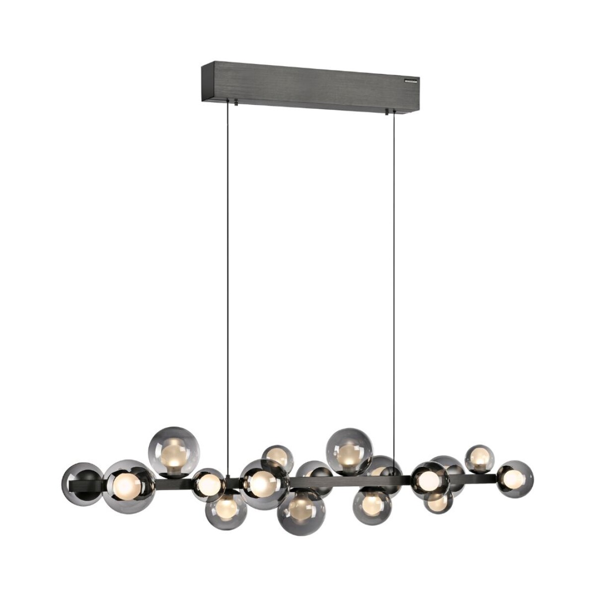 Colgante led 18 esferas 32w motorizado a control remoto con varias funciones 