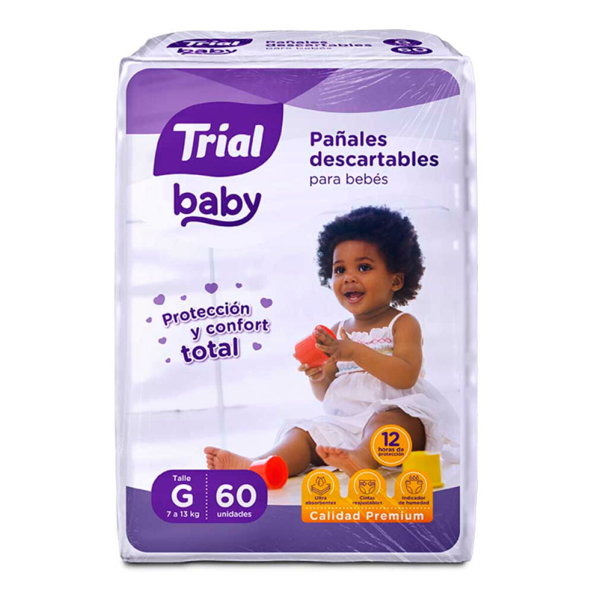 Pañal Trial Premium G 60 Unidades 