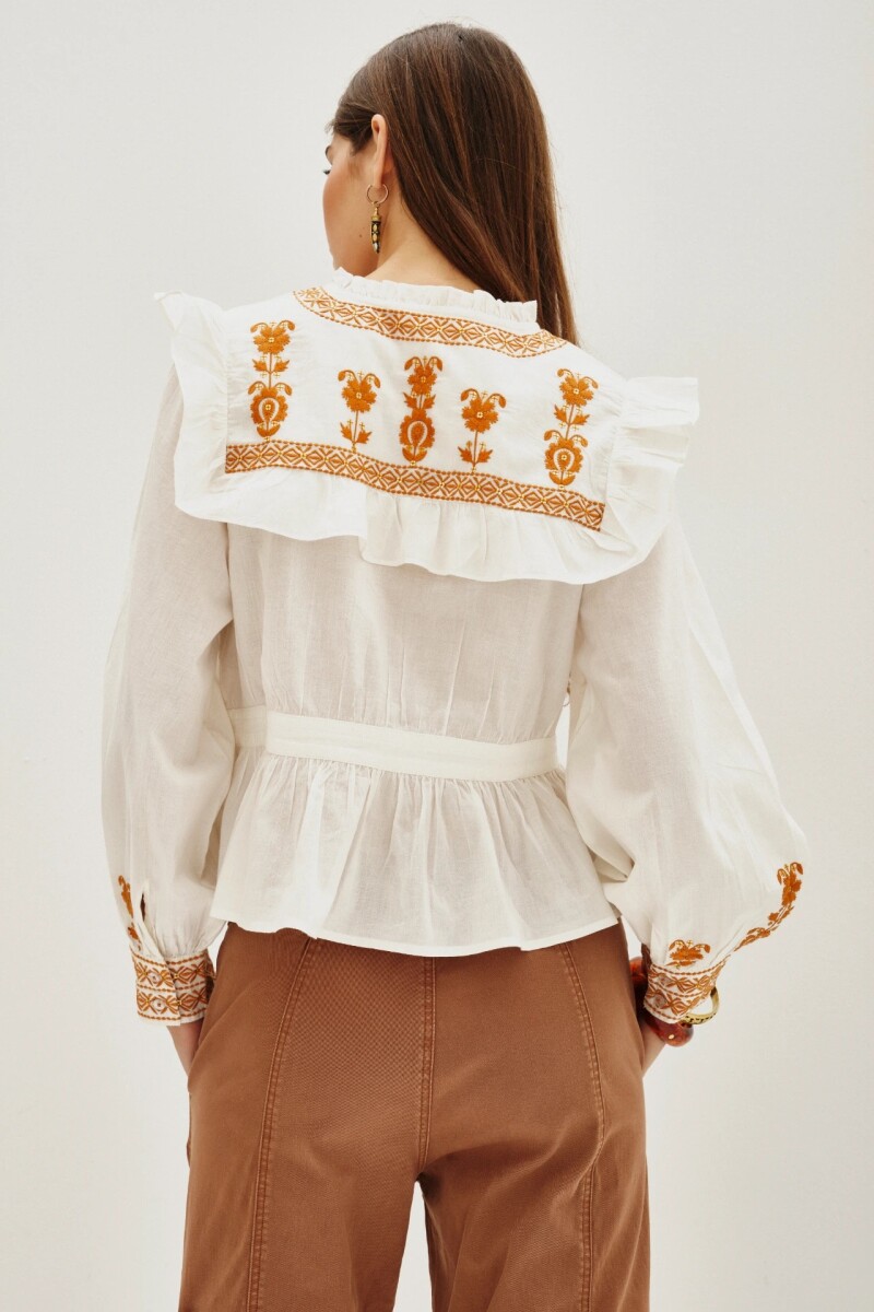 Camisa Nash Frills Crudo