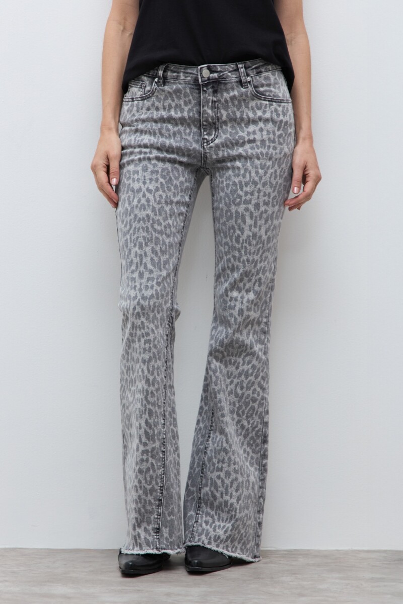 Jean oxford Rita animal print gris