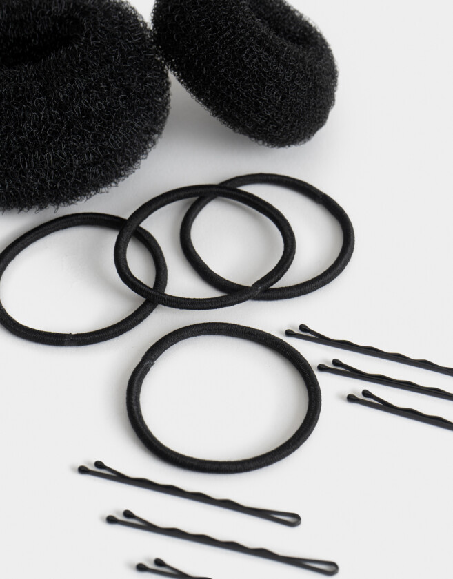 Accesorios Pelo Set Classic Set De Accesorios De Pelo - Negro