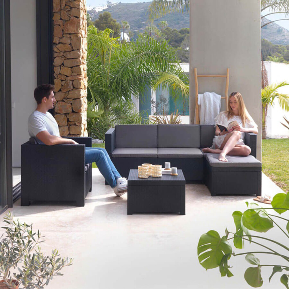 JUEGO DE JARDIN MANHATTAN GRAFITO Juego De Jardin Manhattan Grafito