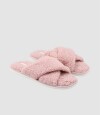 Pantufla teddy velvet Lila