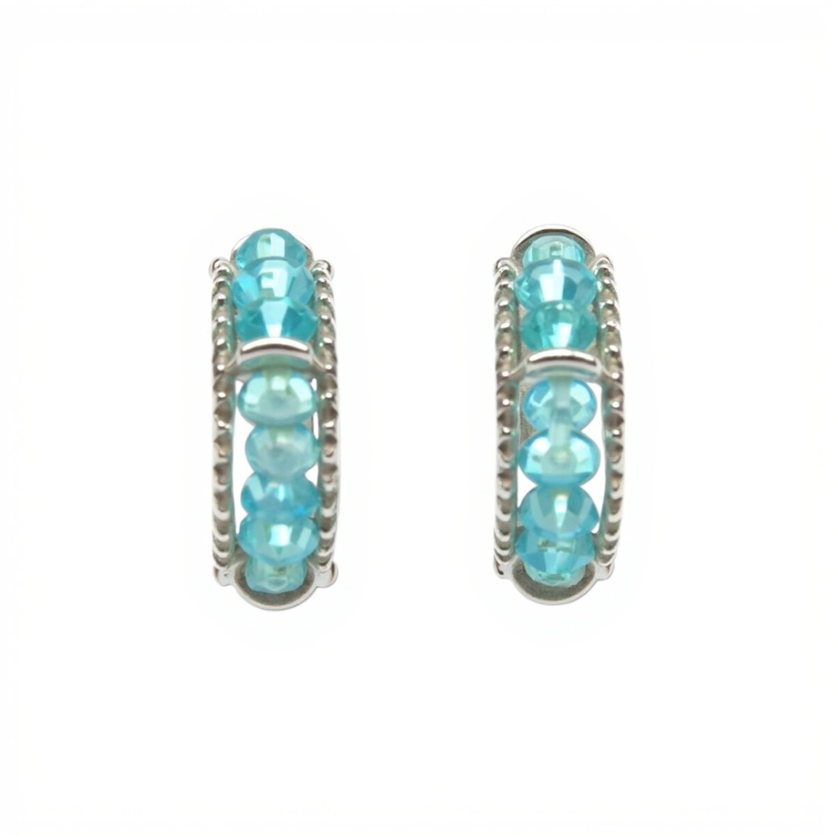 Caravanas Cloe-Plata rodinada 925-Piedra Jade verde-CA2002 - conpiedra 