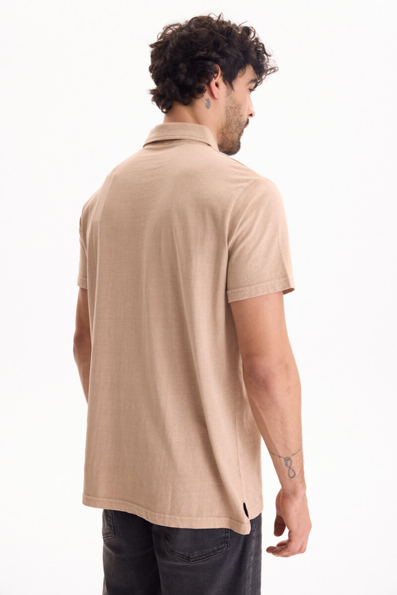 Remera Polo Horizon Beige