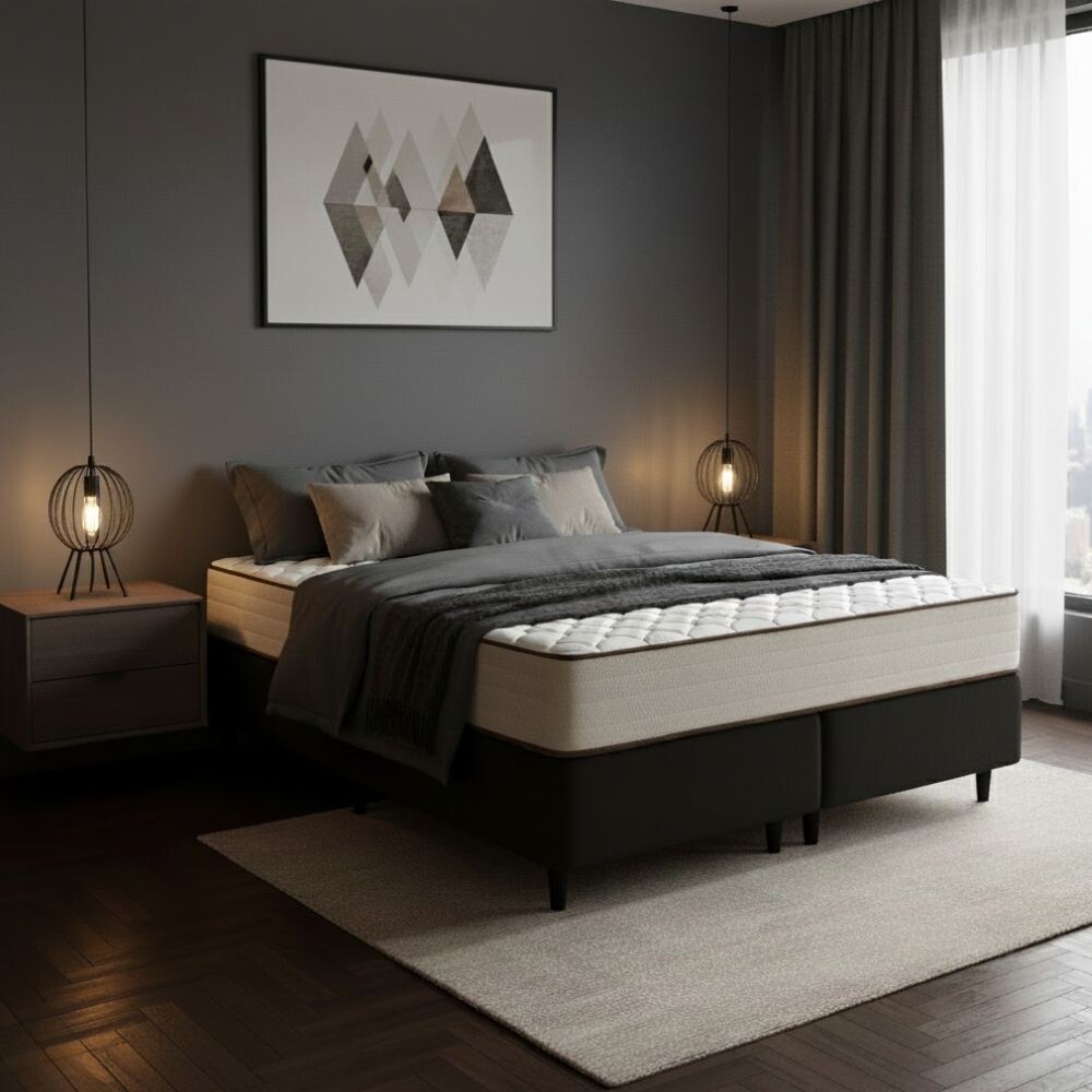 SOMMIER QUEEN SIZE BASE CAMA COLCHÓN DE 100% ESPUMA SOMMIER QUEEN SIZE BASE CAMA COLCHÓN DE 100% ESPUMA