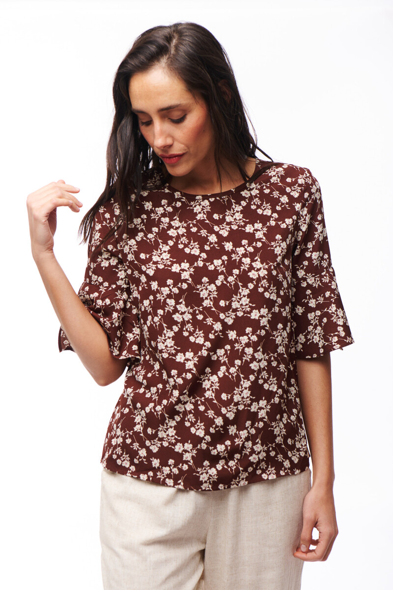 BLUSA LARISSA MARRON