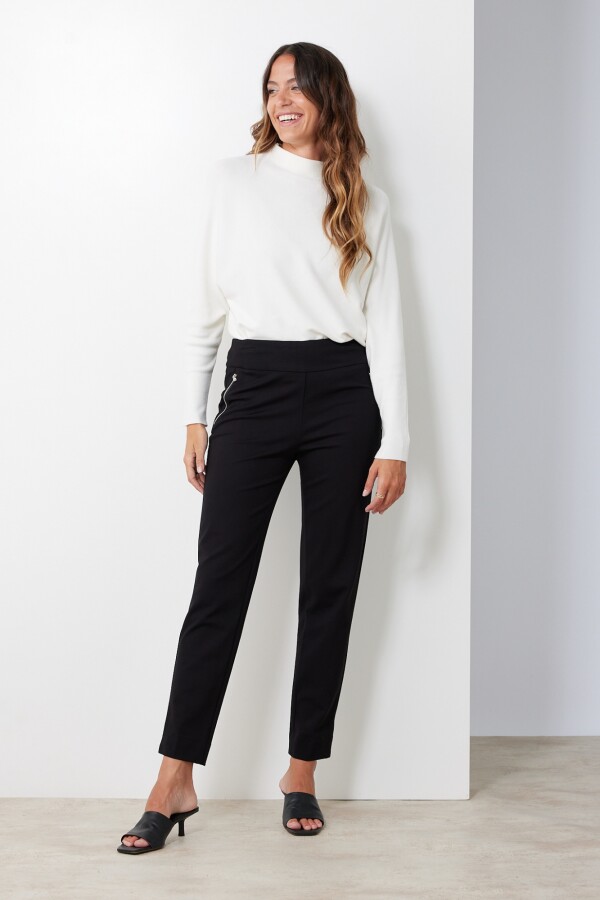 Pantalon Zips NEGRO