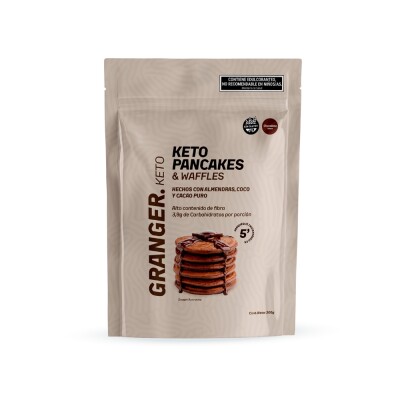 Pancakes y Waffles Keto Chocolate | 200 g | Granger Nutrición Pancakes Keto Choco 200g Grang