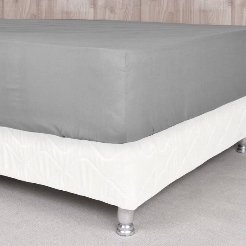 Juego de Sábanas 2 Plazas Queen Lisa 400 Hilos Gris