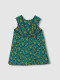Vestido De Flores Con Lazo Azul