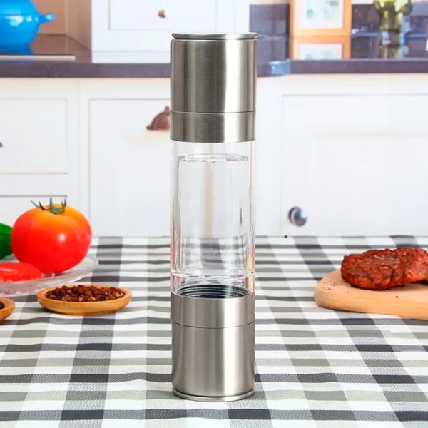 Molinillo 2 En 1 De Acero Inoxidable Sal Y Pimienta Zx-s22 MOLINILLO DE PIMIENTA ZX-S22