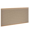 Respaldo Queen tapizado Boucl Uma Moderna Marron