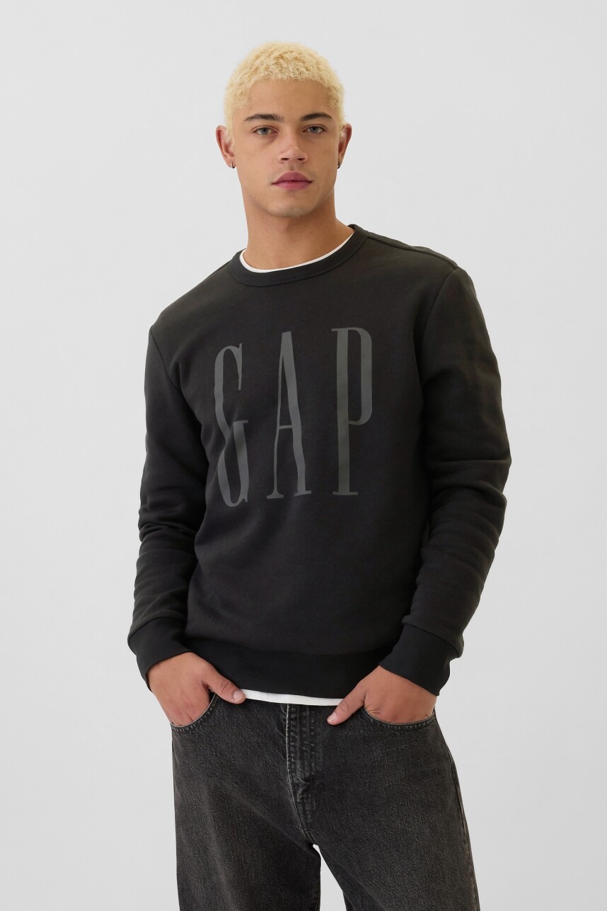 Buzo Deportivo Logo Gap Hombre Black 1