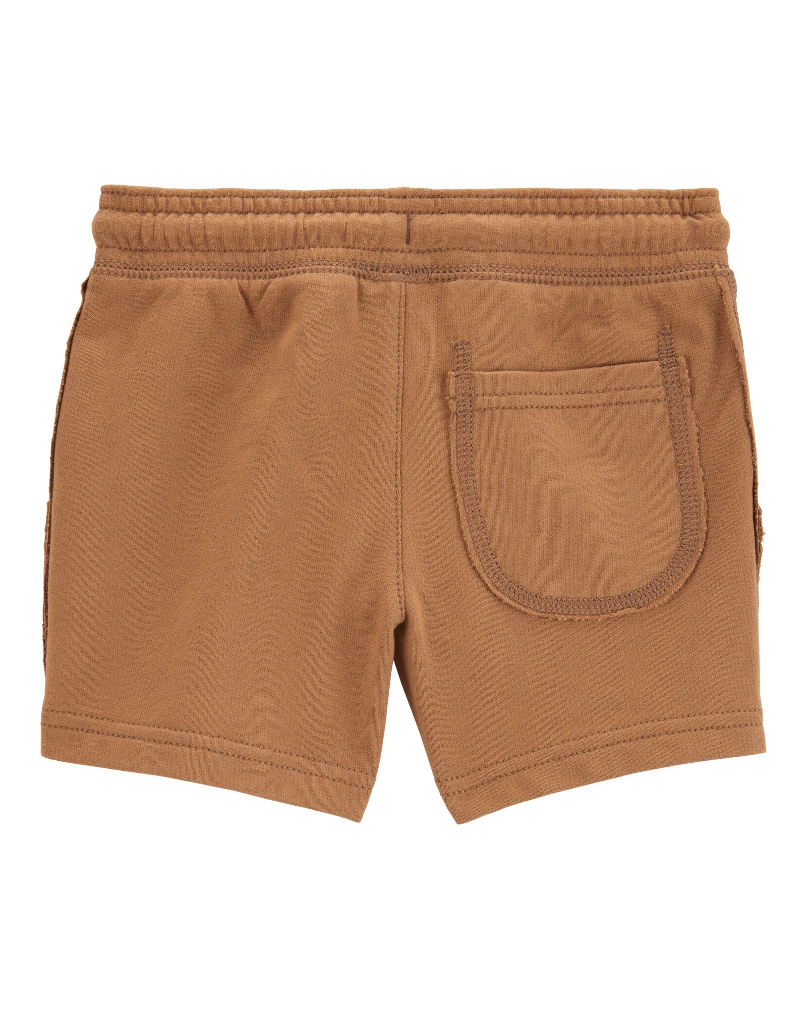 Short deportivo de algodón, marrón Sin color