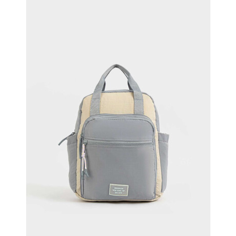 Mochila Colorblock Azul Celeste