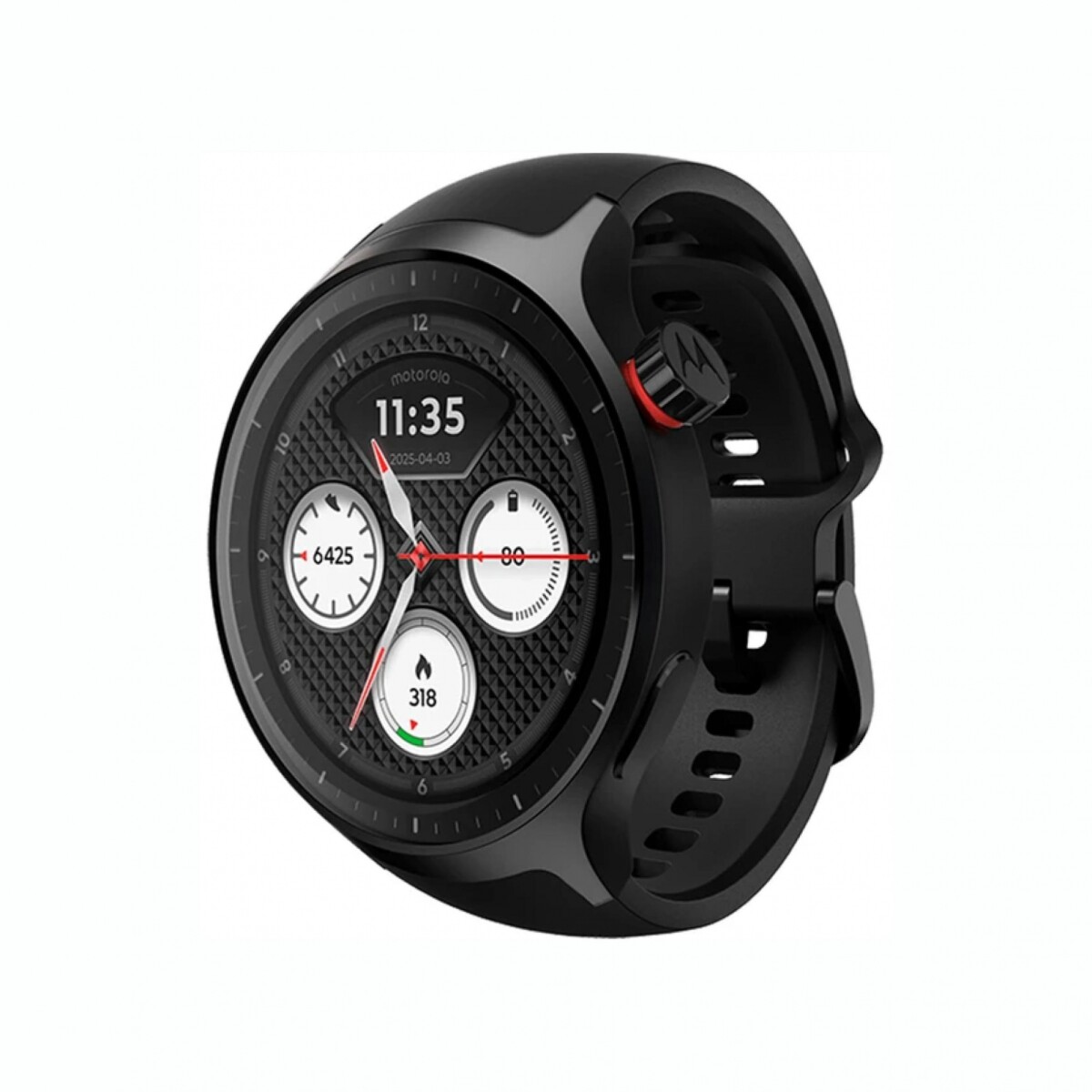 Reloj Smartwatch MOTOROLA Moto Watch 1,43' OLED BT Resistencia IP68 Silicona - Black 