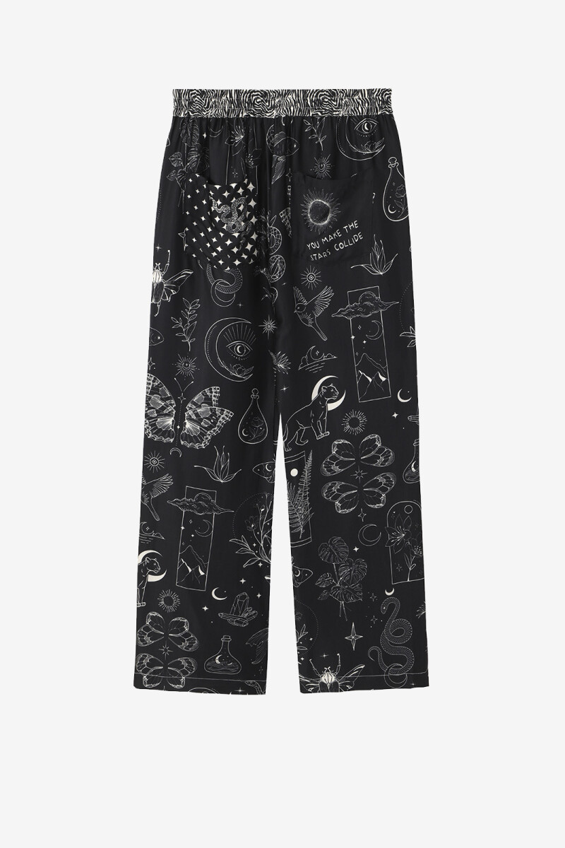 PANTALÓN RECTO Negro