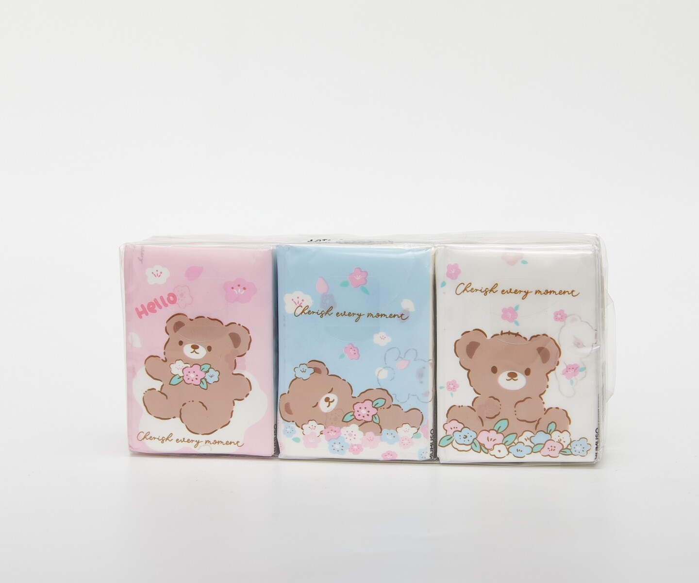 PAÑUELOS DE BOLSILLO CON ESTAMPADO DE OSITO 