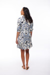 VESTIDO LEXY ESTAMPADO BLANCO Y AZUL